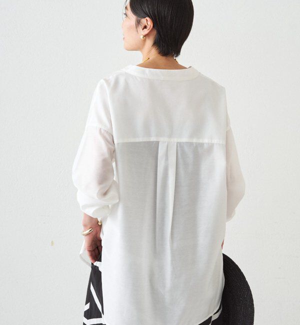  「バイヤスロングブラウス」|シャツ・ブラウス|