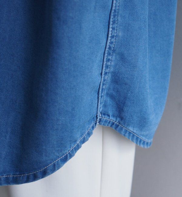  「【サイズ展開あり/初夏まで着られる】フルイドデニムシャツ」|シャツ・ブラウス|