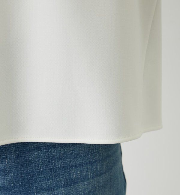  「ダブルクロスVブラウス」|シャツ・ブラウス|