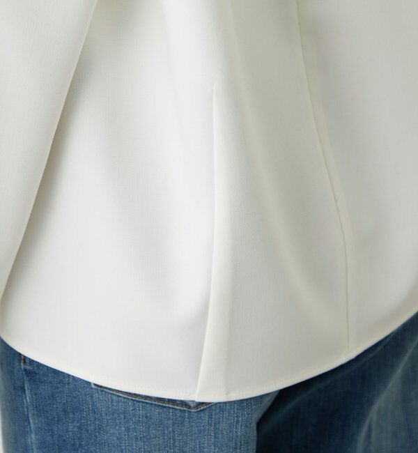  「ダブルクロスVブラウス」|シャツ・ブラウス|