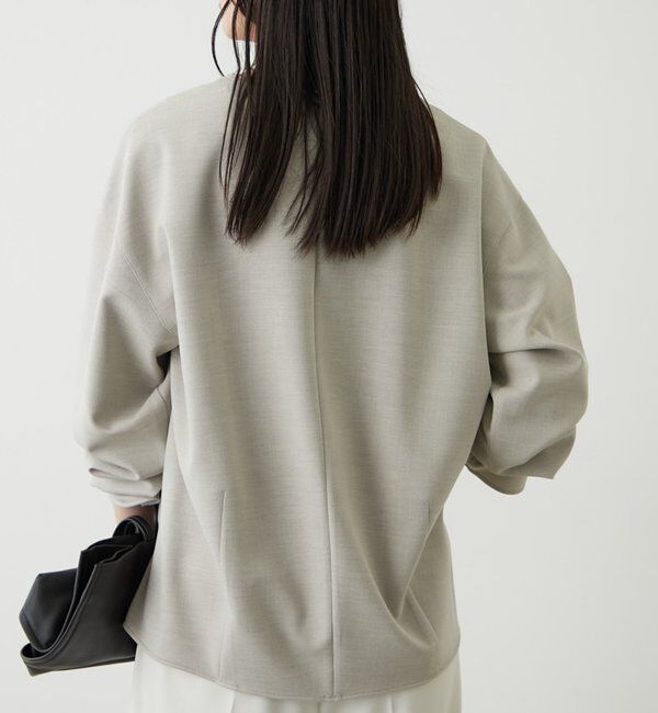  「ダブルクロスVブラウス」|シャツ・ブラウス|