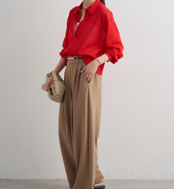  「スキッパーポロニット」|ニット・セーター|