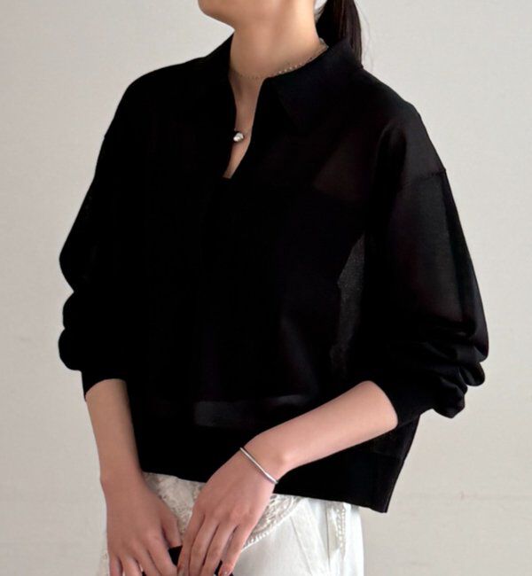  「スキッパーポロニット」|ニット・セーター|