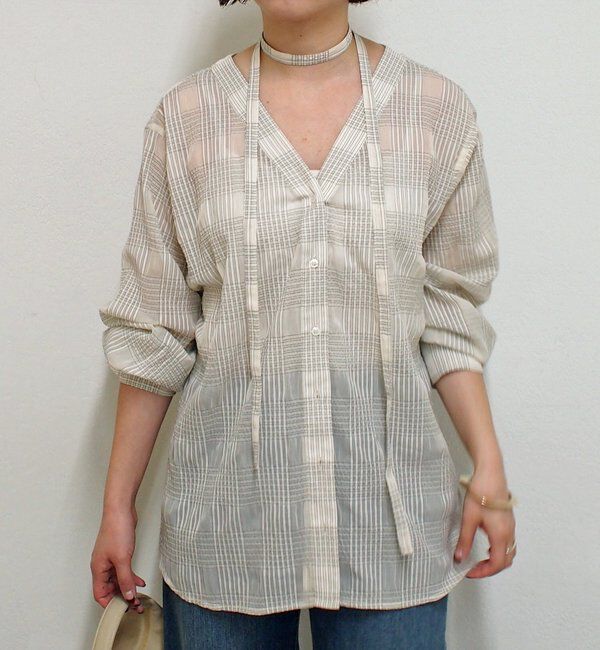  「シアーチェックシャツ」|シャツ・ブラウス|