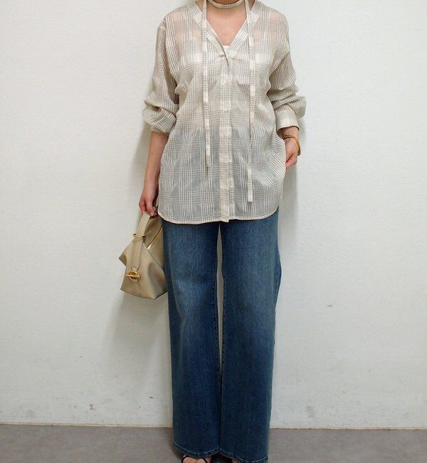  「シアーチェックシャツ」|シャツ・ブラウス|