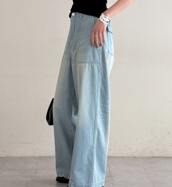  「ベイカーデニムパンツ」|デニム|
