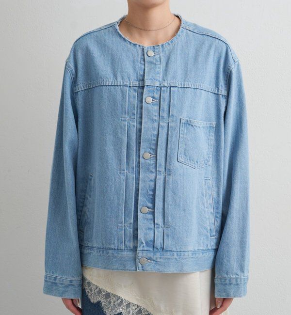  「【ainode/アイノデ】ノーカラーGジャン」|ベスト・ジレ|