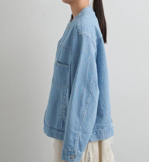  「【ainode/アイノデ】ノーカラーGジャン」|ベスト・ジレ|