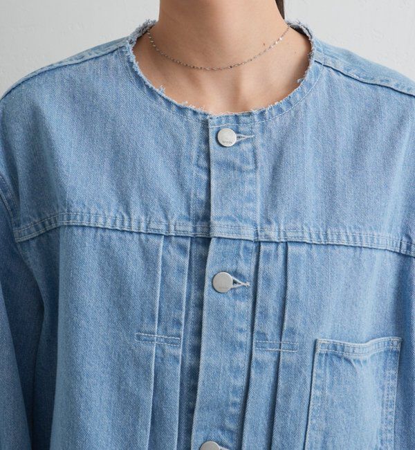  「【ainode/アイノデ】ノーカラーGジャン」|ベスト・ジレ|