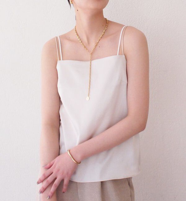  「【Atelier N5/アトリエヌメロサンク】サテンキャミ」|シャツ・ブラウス|