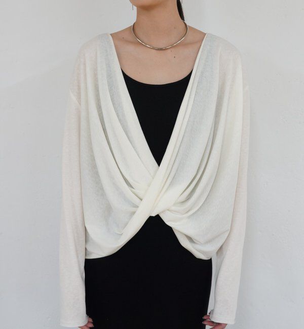  「2wayカシュクールシアープルオーバー」|Tシャツ・カットソー|