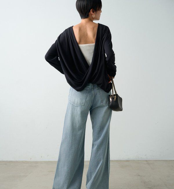  「2wayカシュクールシアープルオーバー」|Tシャツ・カットソー|