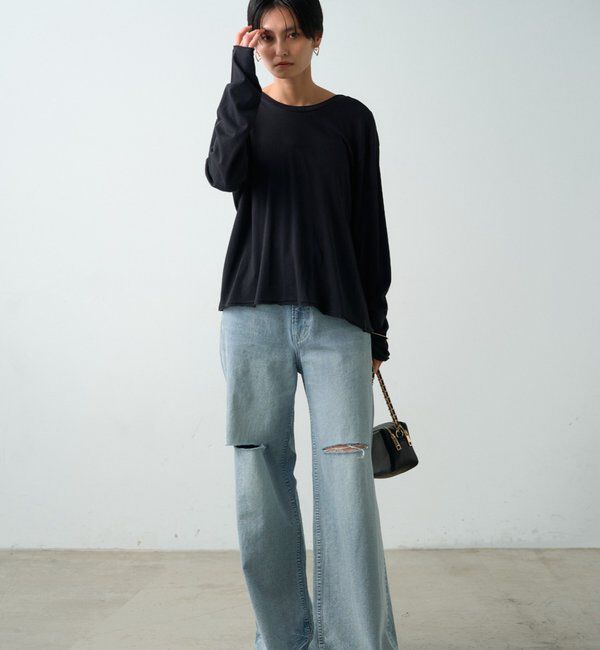  「2wayカシュクールシアープルオーバー」|Tシャツ・カットソー|