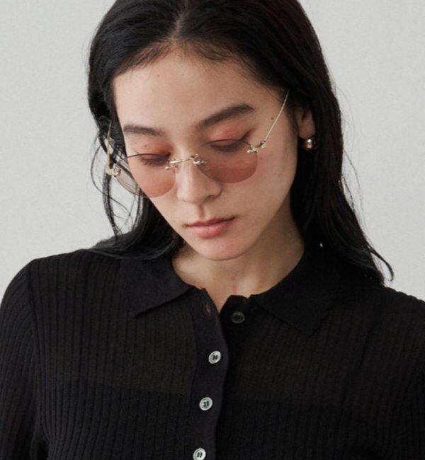  「【GALENA/ガレナ】リムレスサングラス」|サングラス|