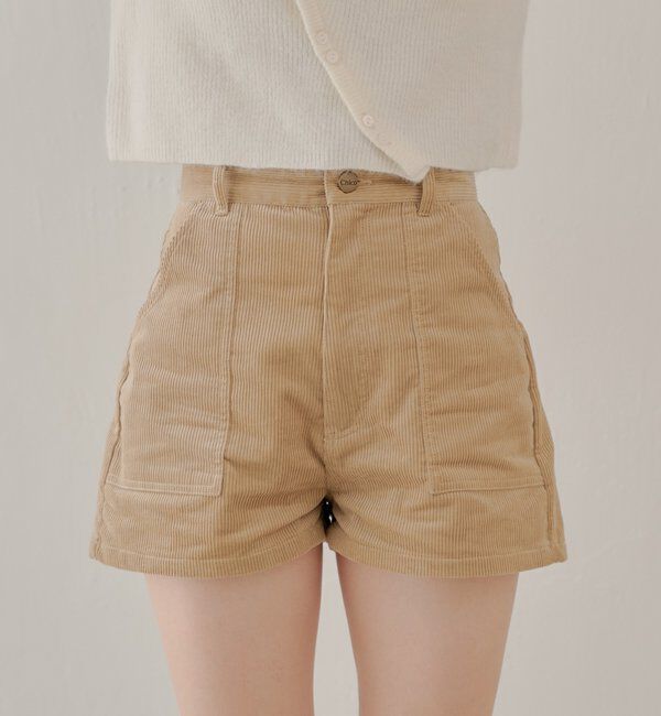  「コーデュロイショートパンツ」|チノ|