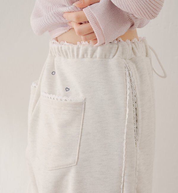  「サイドレーススウェットパンツ」|チノ|