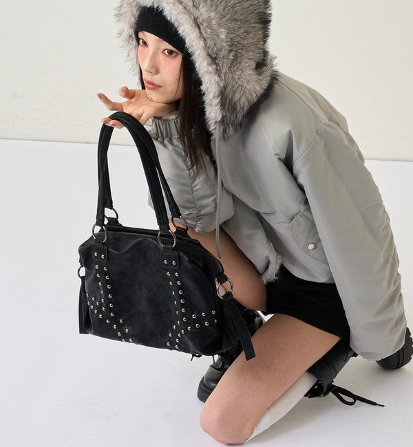  「【お気に入りNO.1】2WAY リバーシブルファーブルゾン」|ブルゾン・スタジャン|