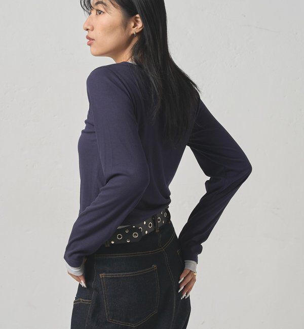  「レイヤードヘンリートップス」|Tシャツ・カットソー|