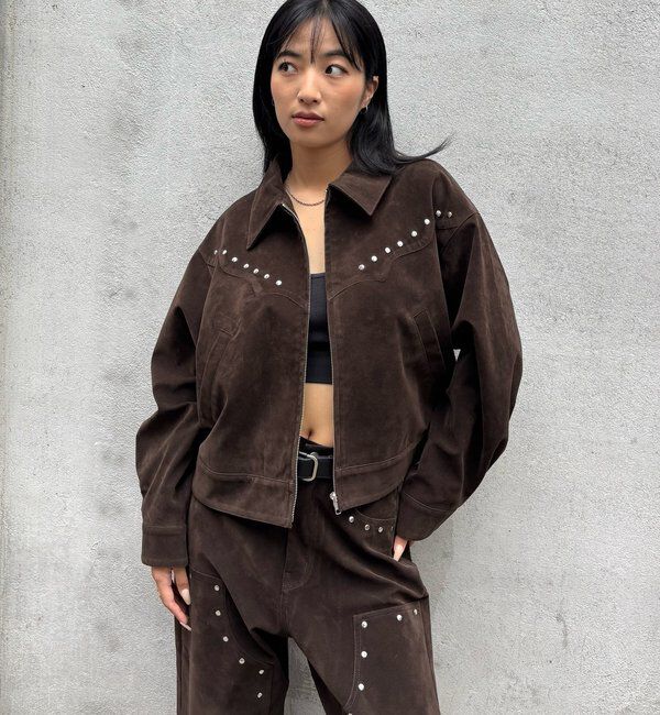  「SUEDE STUDDED BLOUSON/スウェードスタッズブルゾン」|ブルゾン・スタジャン|