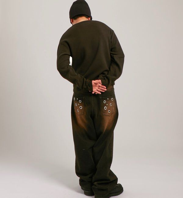  「【UNISEX】Sourcreamワッフルヘンリーネックトップス」|Tシャツ・カットソー|