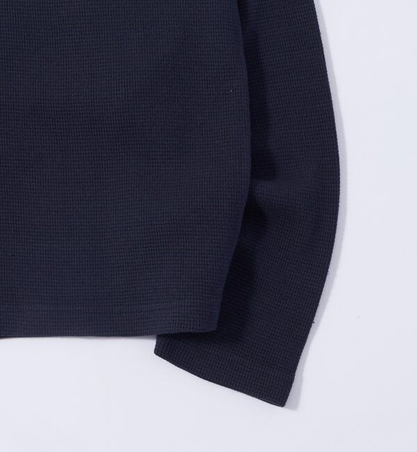  「【UNISEX】Sourcreamワッフルヘンリーネックトップス」|Tシャツ・カットソー|