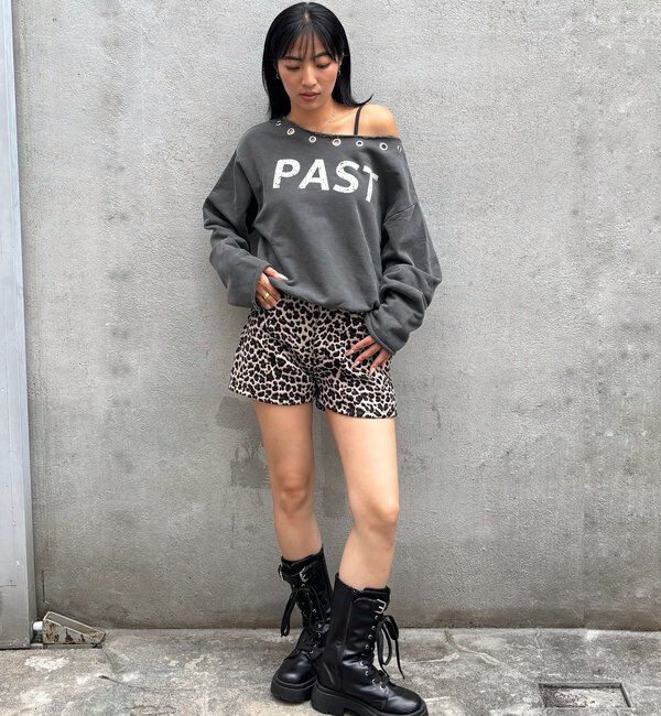  「アイレットオフショルロゴスウェット」|Tシャツ・カットソー|