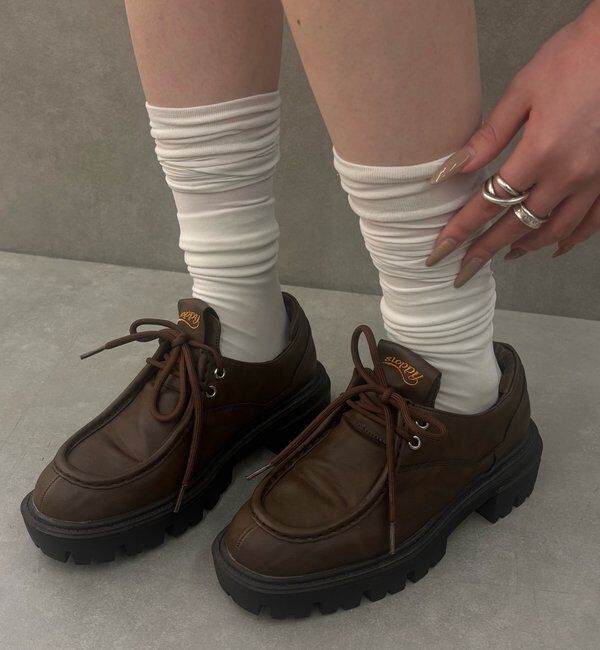  「SLOPPY配色厚底ローファー」|その他|