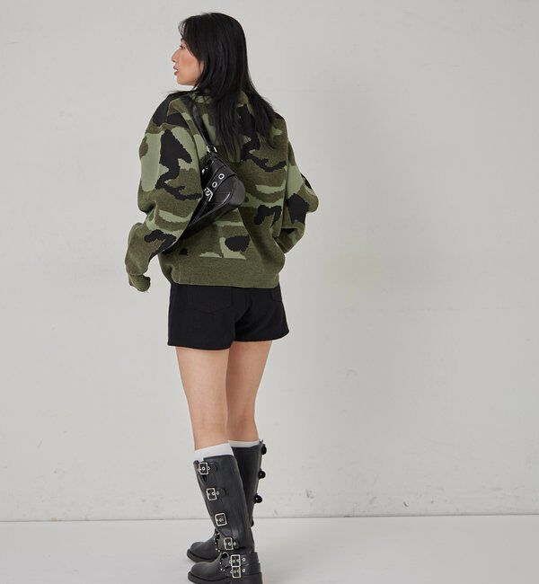  「KOOKYN MOHAIR BLEND CAMO CREWNECKSWEATER」|ニット・セーター|