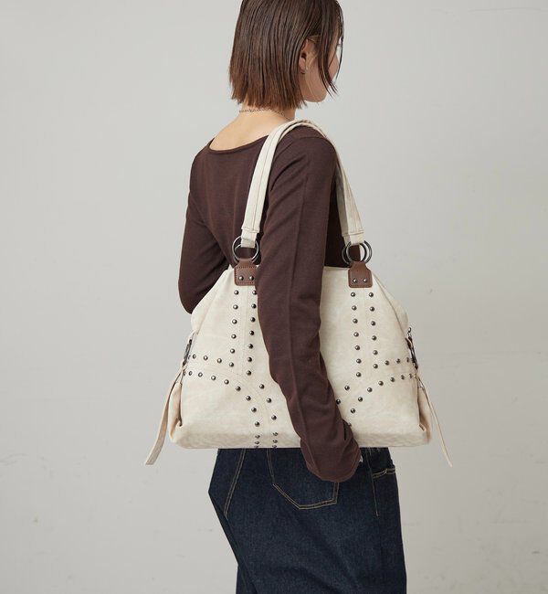  「STUDDED BOSTON BAG」|トートバッグ|