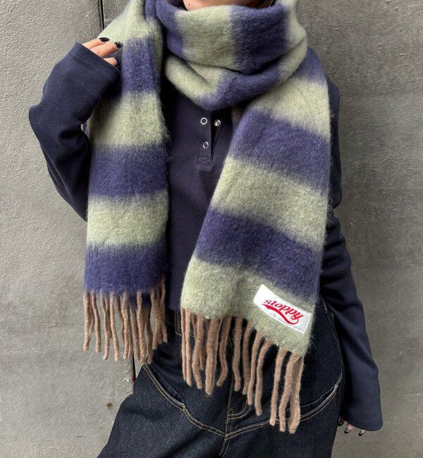  「SLOPPYボーダーマフラー」|マフラー|