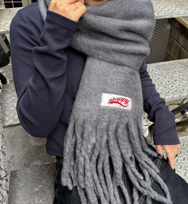  「スロッピーアソートマフラー」|マフラー|グレー