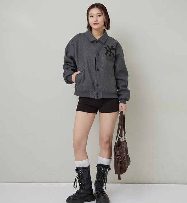  「【KOOKY'N】KYステンカラースタジャン」|ブルゾン・スタジャン|