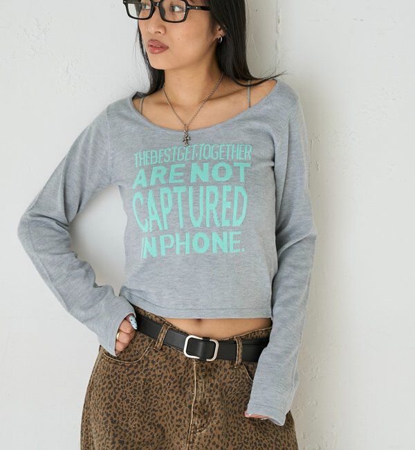  「メッセージロゴニット」|ニット・セーター|