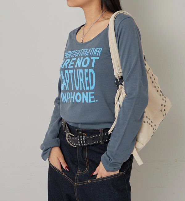  「メッセージロゴニット」|ニット・セーター|