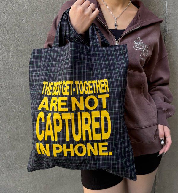  「【WEB限定】メッセージロゴトートバッグ」|トートバッグ|グリーン