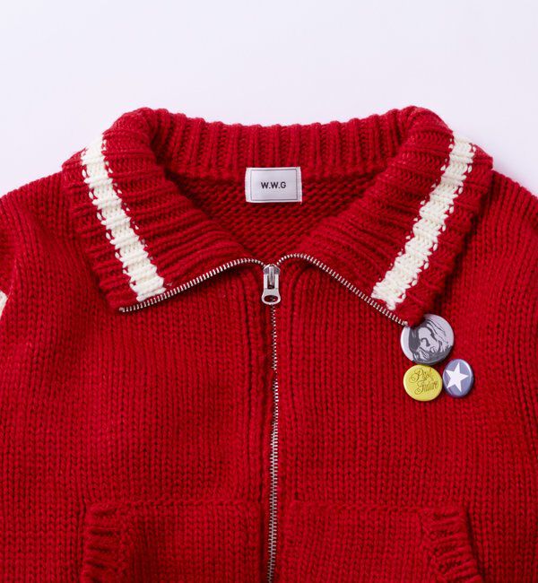  「ニットスタジャン」|カーディガン|