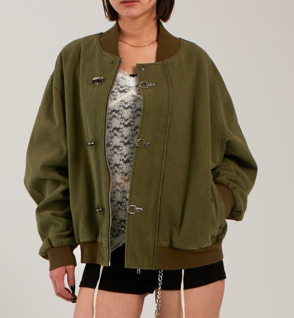  「【UNISEX】KOOKY'NファイヤーマンダックMA1」|ブルゾン・スタジャン|