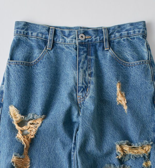  「ボールドダメージデニム」|デニム|