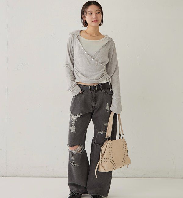  「ボールドダメージデニム」|デニム|