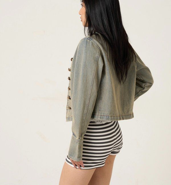  「ナポレオンデニムジャケット」|ブルゾン・スタジャン|