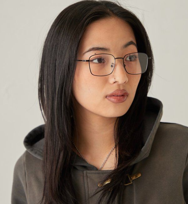  「メタルフレームグラス」|ピアス|