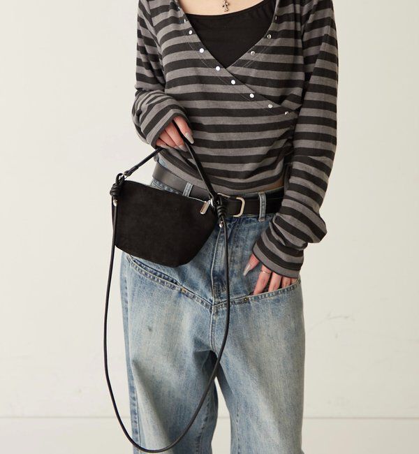  「【WEB限定】２WAYスウェードバッグ」|ショルダー・メッセンジャー|