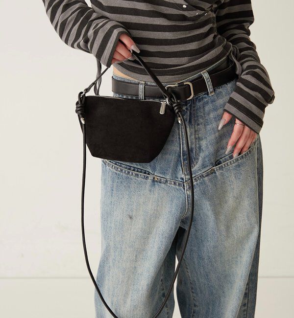  「【WEB限定】２WAYスウェードバッグ」|ショルダー・メッセンジャー|
