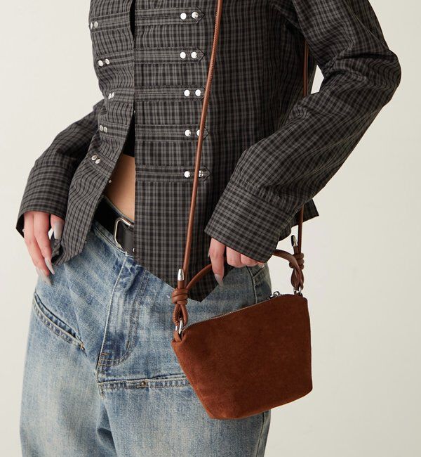  「【WEB限定】２WAYスウェードバッグ」|ショルダー・メッセンジャー|