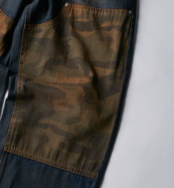  「KOOKY'Nダブルニー切り替えデニム」|デニム|