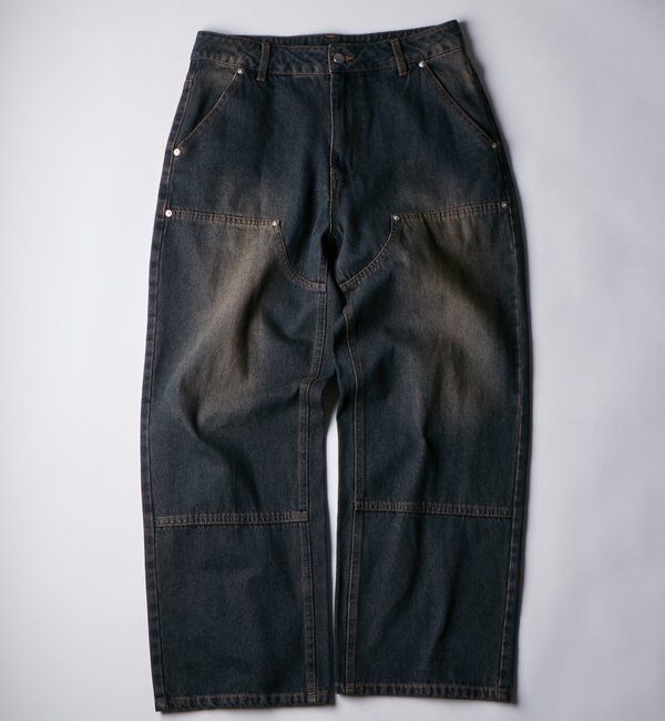  「KOOKY'Nダブルニー切り替えデニム」|デニム|