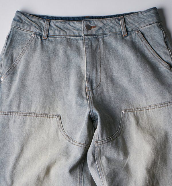  「KOOKY'Nダブルニー切り替えデニム」|デニム|