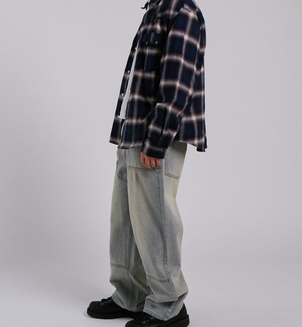  「KOOKY'Nダブルニー切り替えデニム」|デニム|