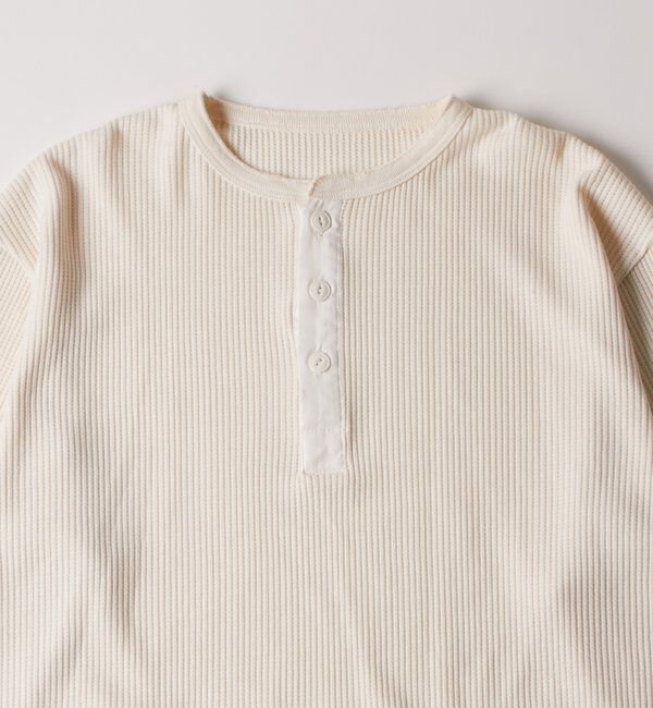  「【FromVintage】ダメージワッフルヘンリーL/STEE」|Tシャツ・カットソー|