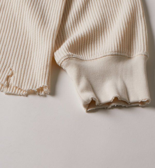  「【FromVintage】ダメージワッフルヘンリーL/STEE」|Tシャツ・カットソー|